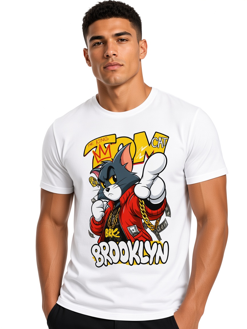Limited King Tom Brooklyn White Tee
